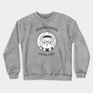 Homeschool Cool Cat Crewneck Sweatshirt